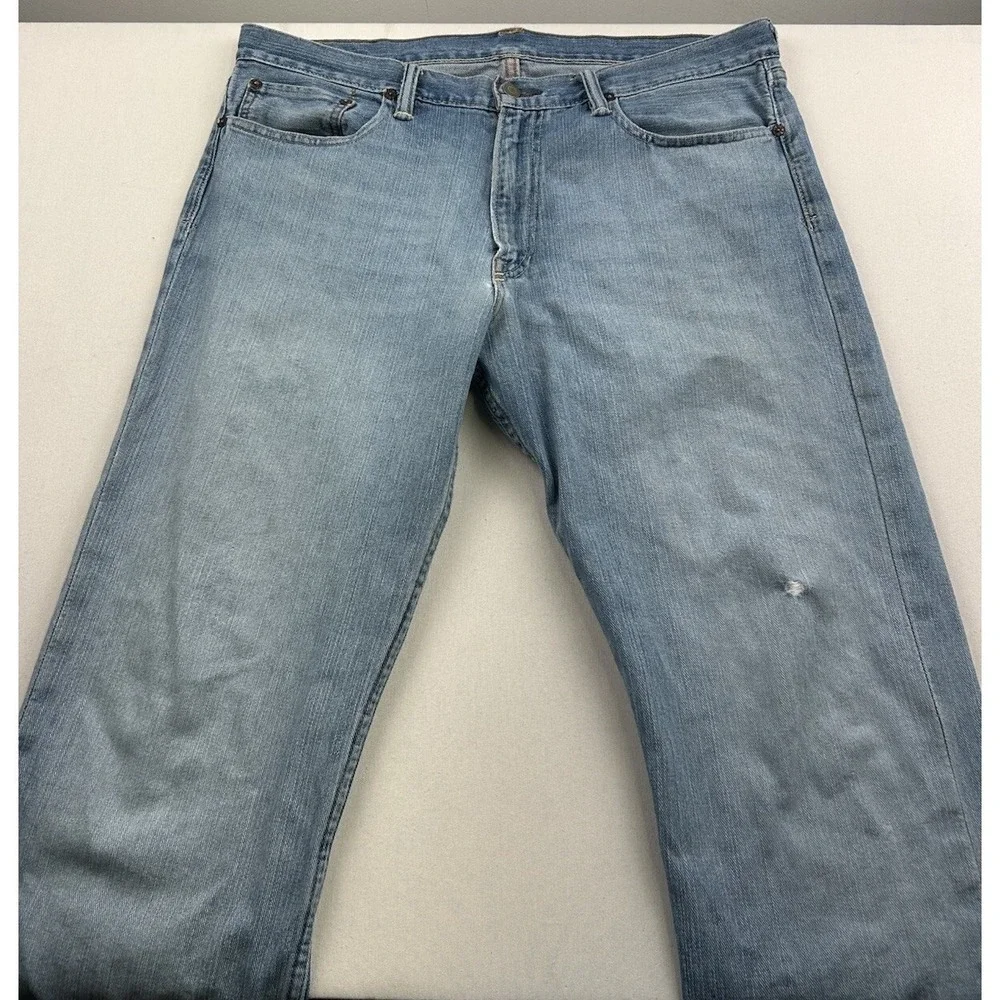 Polo Ralph Lauren Jeans Classic 867 Mens 35x30 Distressed‎ Medium Wash